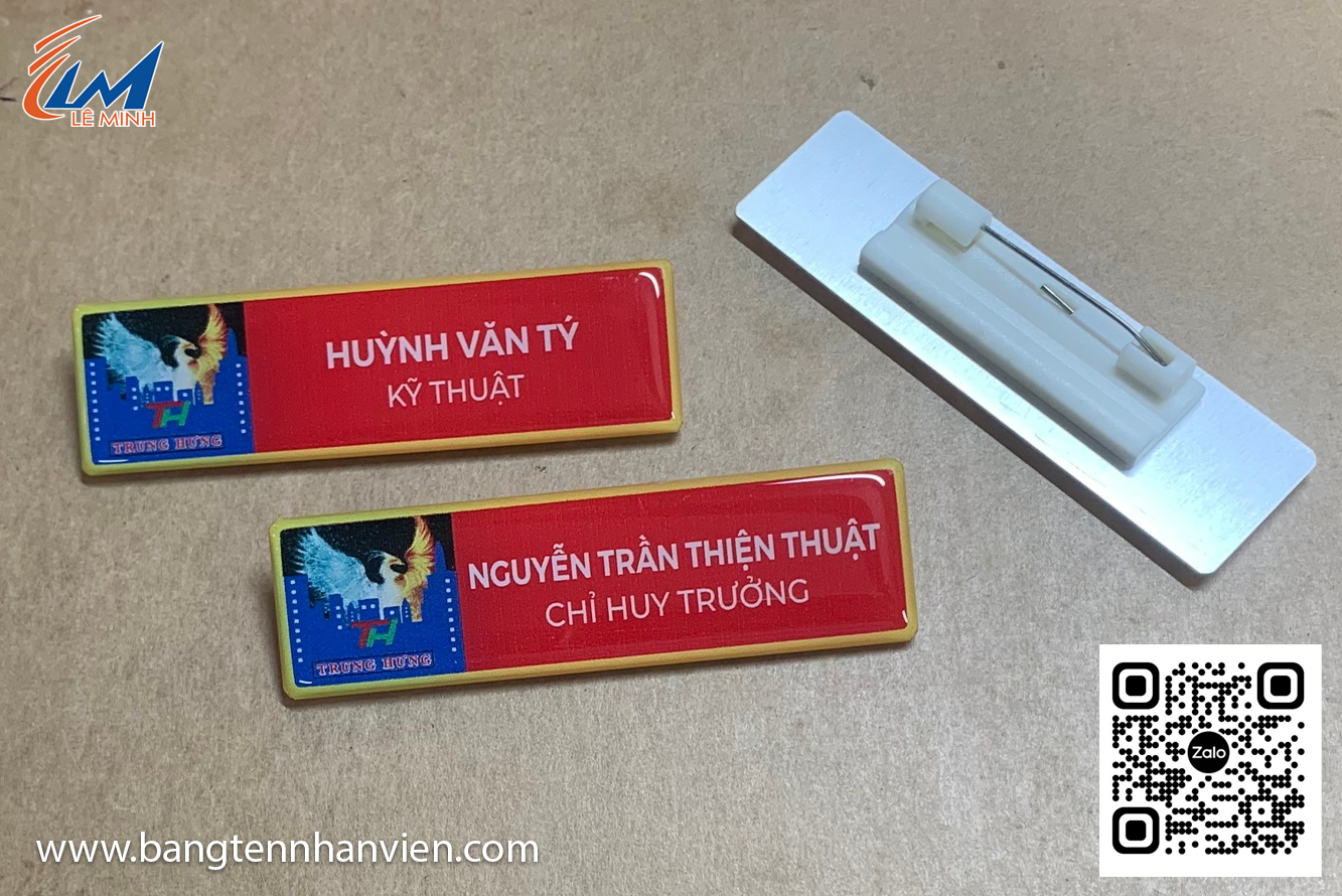 Bảng tên nhân viên KFC