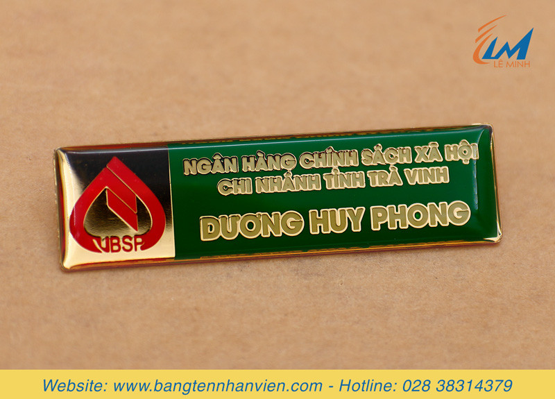 Thẻ tên nhân viên ngân hàng UBSP