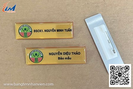 Bảng tên nhân viên KFC