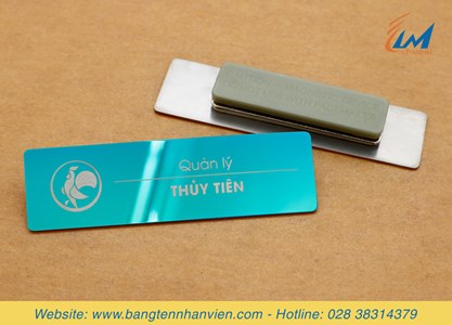Biển tên nhân viên Gà Spa