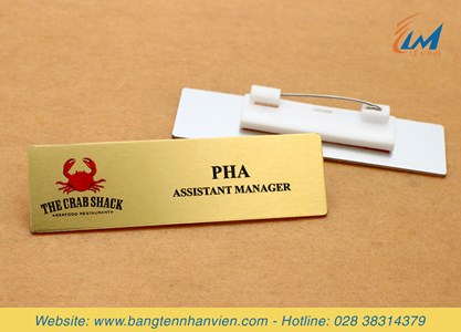 Bảng tên nhân viên nhà hàng