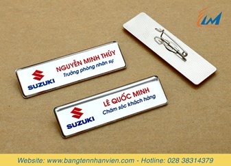 Bảng tên cài áo Suzuki