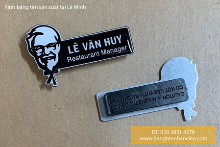 Bảng tên nhân viên KFC
